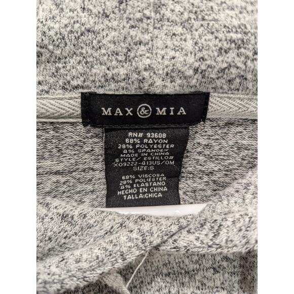 Max & Mia Heather Gray Soft Long Sleeve Pullover Hoodie Sweater Men's Size S - Picture 3 of 9